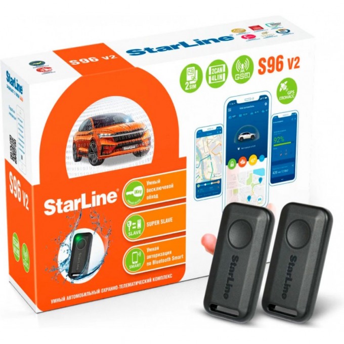 Сигнализация STARLINE S96 V2 BT 2CAN+4LIN 2SIM GSM 4002891 Сигнализация STARLINE S96 V2 BT 2CAN+4LIN 2SIM GSM 4002891